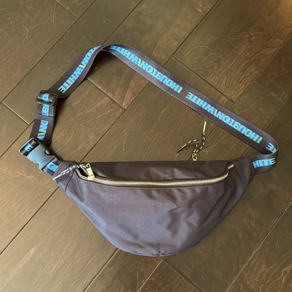 Houston White crossbody fanny pack